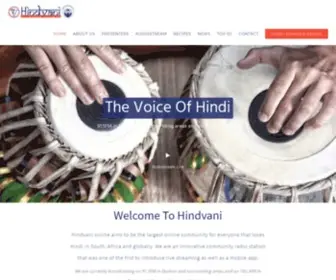 Hindvani.co.za(The Voice of Hindi) Screenshot