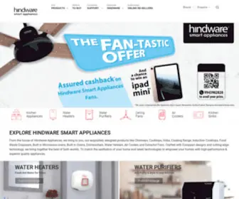 Hindwareappliances.com(Hindware Kitchen Appliances) Screenshot