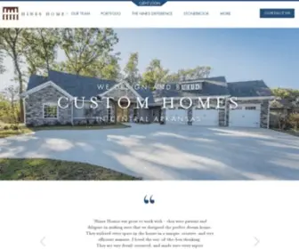 Hines-Homes.com(Top Home Builders in Arkansas) Screenshot