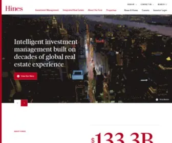 Hines.com(Intelligent Real Estate Investment) Screenshot