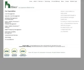 Hinesassoc.com(Hines) Screenshot