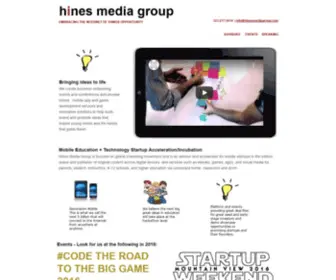 Hinesmediagroup.com(Open Innovation Firm for Education) Screenshot