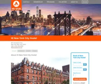 Hinewyork.org(HI New York City Hostel) Screenshot