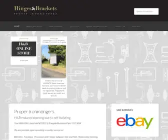 Hingesandbrackets.co.uk(Proper ironmongers) Screenshot