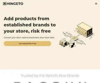 Hingeto.com(Marketplace Platform & Dropship Solution) Screenshot