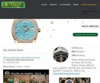 Hingwaleejewelers.com(Shop for Watches at Hing Wa Lee Jewelers) Screenshot