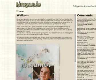 Hinkeltje.com(Hinkeltje fotografie & scrapbooking) Screenshot