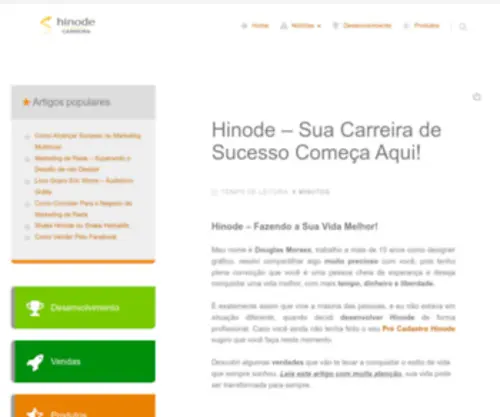 Hinodecarreira.com(Hinode) Screenshot