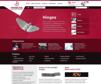 Hinscha.com(Hinscha is ‘expert in hinges and trailer parts’. That name) Screenshot