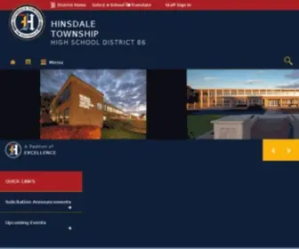 Hinsdale86.org(Hinsdale Township High School District 86) Screenshot