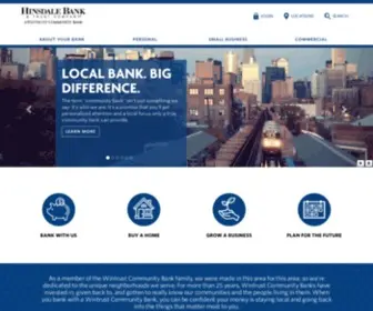Hinsdalebank.com(Hinsdale Bank & Trust) Screenshot