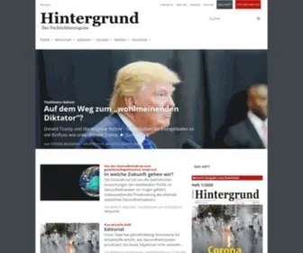 Hintergrund.de(Das Nachrichtenmagazin) Screenshot