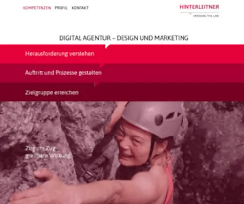 Hinterleitnerdesign.de(Digital Agentur HINTERLEITNER) Screenshot