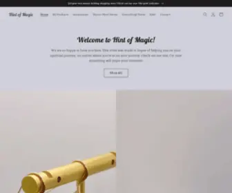 Hintofmagic.com(Hint of Magic) Screenshot