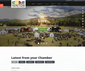 Hintonchamber.com(Hinton and District Chamber of Commerce) Screenshot