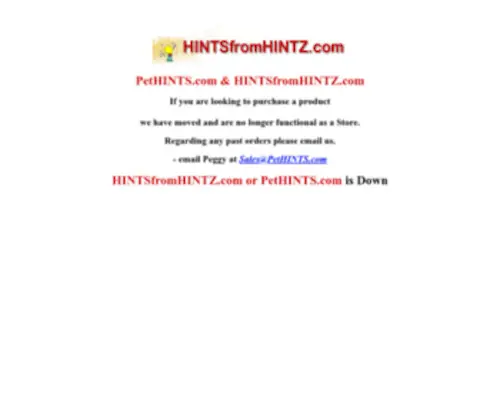 Hintsfromhintz.com(Books) Screenshot