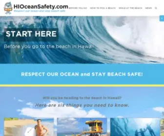 Hioceansafety.com(Respect Our Ocean & Stay Beach Safe) Screenshot