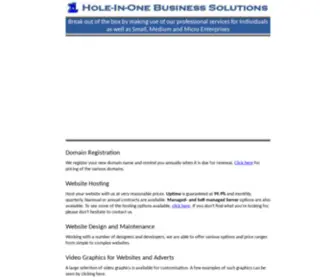 Hio.co.za(Hole-In-One Business Solutions) Screenshot