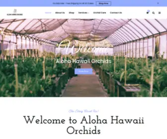 Hiorchids.com(Aloha Hawaii Orchids) Screenshot