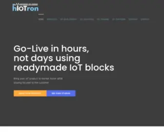 Hiotron.com(IoT Solutions & Service Provider) Screenshot