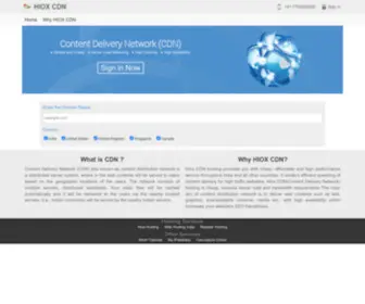 HioxCDN.com(CDN Web Hosting India) Screenshot