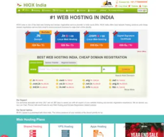 Hioxindia.com(Best Web Hosting India) Screenshot