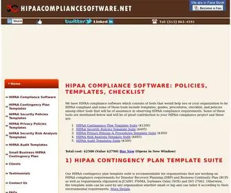 Hipaacompliancesoftware.net(HIPAA compliance software) Screenshot