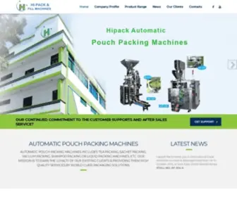 Hipackfill.com(Pouch Packing Machine) Screenshot