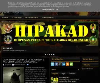 Hipakad.or.id(Himpunan Putra Putri Keluarga Besar TNI AD) Screenshot