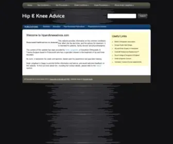 Hipandkneeadvice.com(Hipandkneeadvice) Screenshot