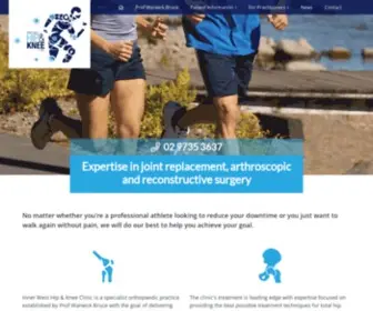 Hipandkneeclinic.com.au(Inner West Hip &amp; Knee Clinic) Screenshot
