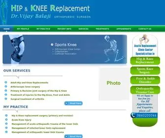 Hipandkneereplacement.in(Hip and Knee Replacement in Chennai) Screenshot