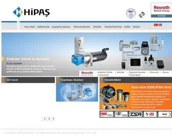 Hipashidrolik.com(Hipaş Hidrolik Pnömatik San. ve Tic. A.Ş) Screenshot