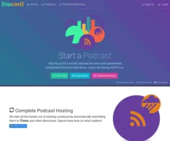 Hipcast.com(Podcast Hosting Service) Screenshot