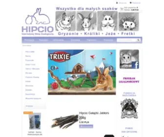 Hipcio.sklep.pl(Internetowy Sklep Zoologiczny HIPCIO) Screenshot