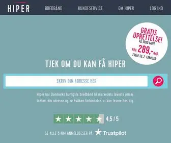 Hiper.dk(Bredbånd og kun bredbånd) Screenshot