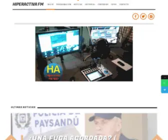 Hiperactivafm.com.uy(Hiperactiva FM 102.1) Screenshot