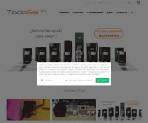 Hipersai.com(Tienda especializada en empresas y autónomos con todo tipo de productos de protección eléctrica) Screenshot