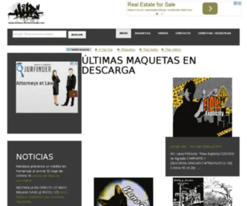 Hiphop-Producciones.net(Noticias, Maquetas, Vídeos de Hip Hop) Screenshot