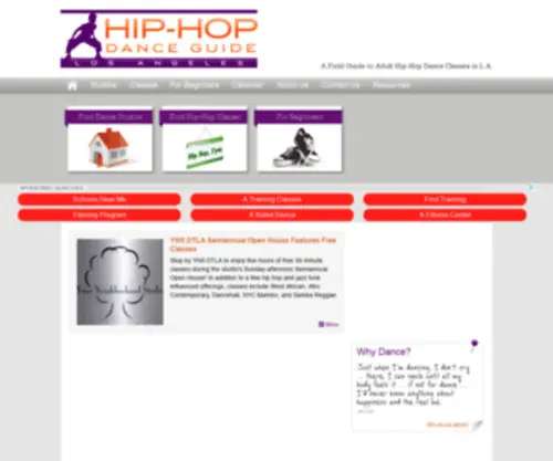 Hiphopdanceguide.com(Hiphopdanceguide) Screenshot