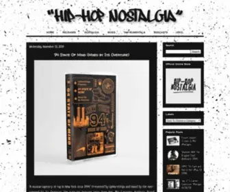 Hiphopnostalgia.com(Hip-Hop Nostalgia) Screenshot