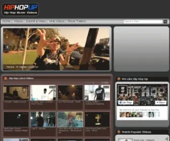 Hiphopup.com(Hip Hop Up is one of the hottest sites for new hip hop music) Screenshot