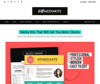 Hipmediakits.com(Creative Media Kit Templates) Screenshot