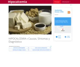Hipocalcemia.info(Causas, Síntomas y Diagnóstico) Screenshot