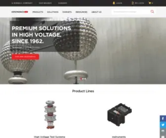 Hipotronics.com(Hipotronics) Screenshot
