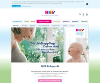 Hipp-Babysanft.de(HiPP Babysanft mit natürlichem Bio) Screenshot