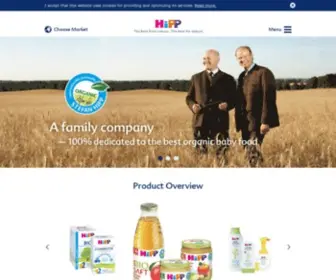 Hipp.com(HiPP International) Screenshot