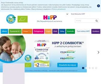 Hipp.pl(Nr 1 na świecie w kategorii ekologicznej żywności dla niemowląt. Wybierz) Screenshot