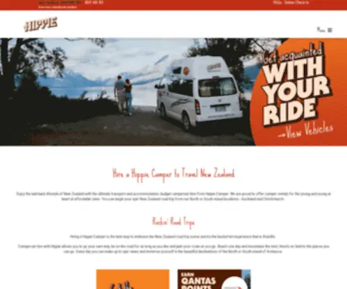 Hippiecamper.co.nz(Hippie Camper New Zealand) Screenshot