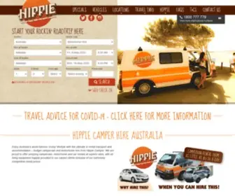 Hippiecamper.com(Budget Campervan & Motorhome Rentals in Australia) Screenshot